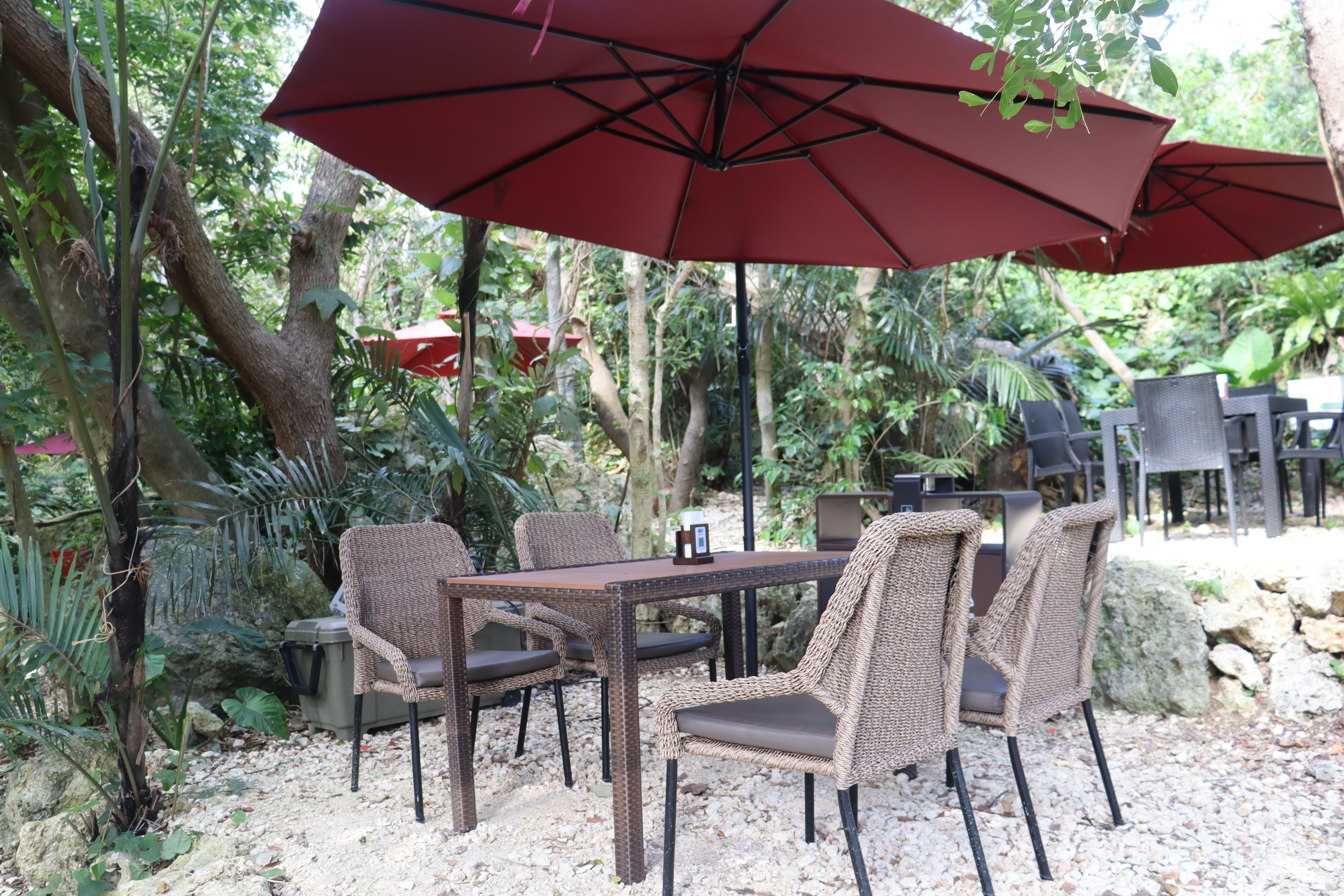 森のガーデン席